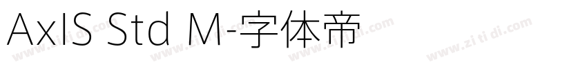 AxIS Std M字体转换 AxIS Std M字体转换